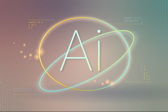 AI futuristic technology background