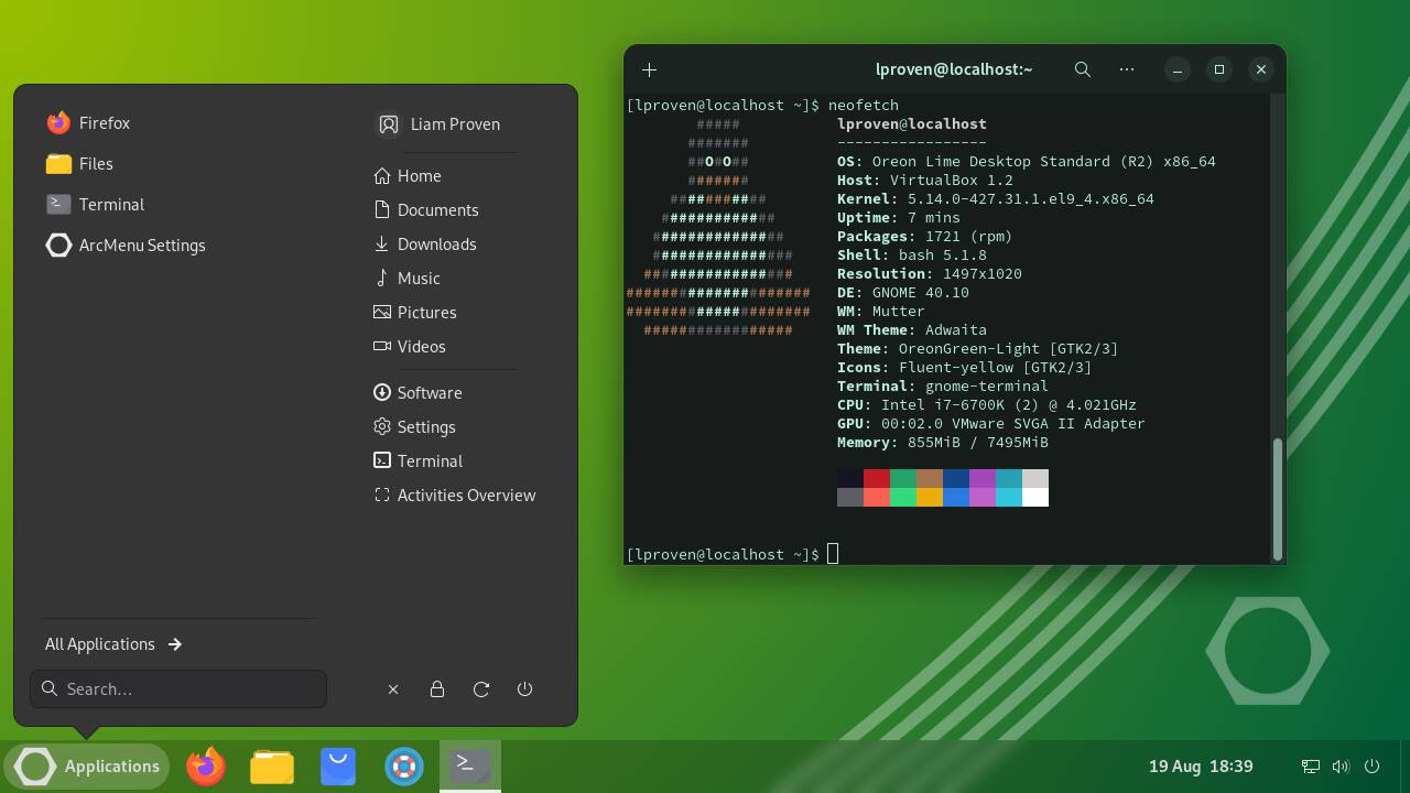 Oreon Lime R2 offers AlmaLinux and GNOME with a bunch of helpful additions and tweaks.